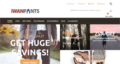 Desktop Screenshot of iwanpants.com